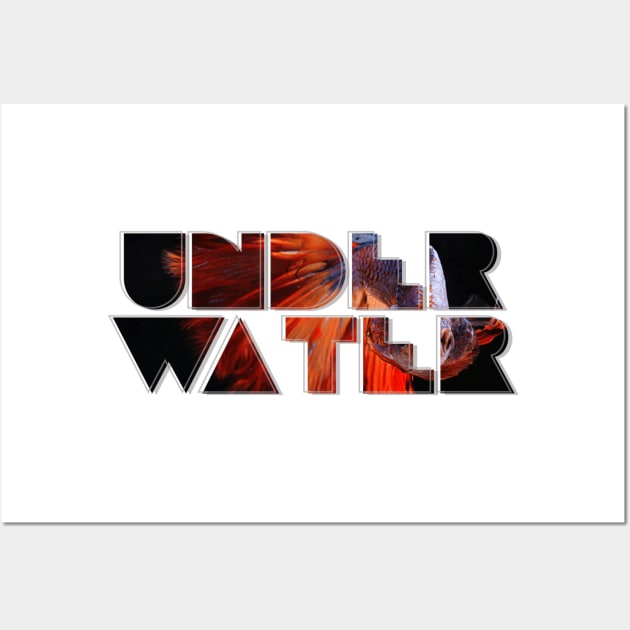 UNDER WATER Wall Art by afternoontees
